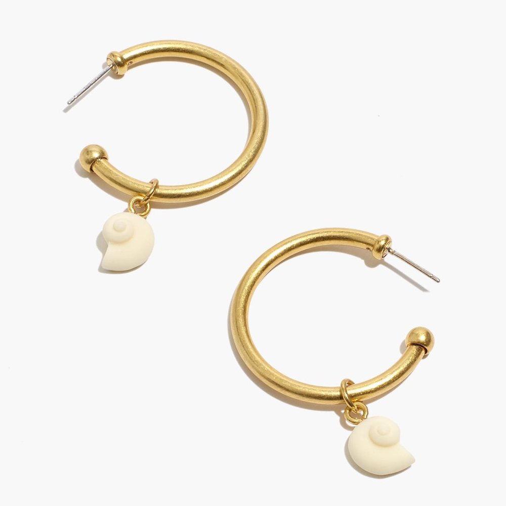 [NWT] Madewell Shell Large Hoop Earrings